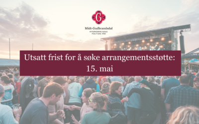 UTSATT FRIST! Søk arrangementsstøtte vår 2025